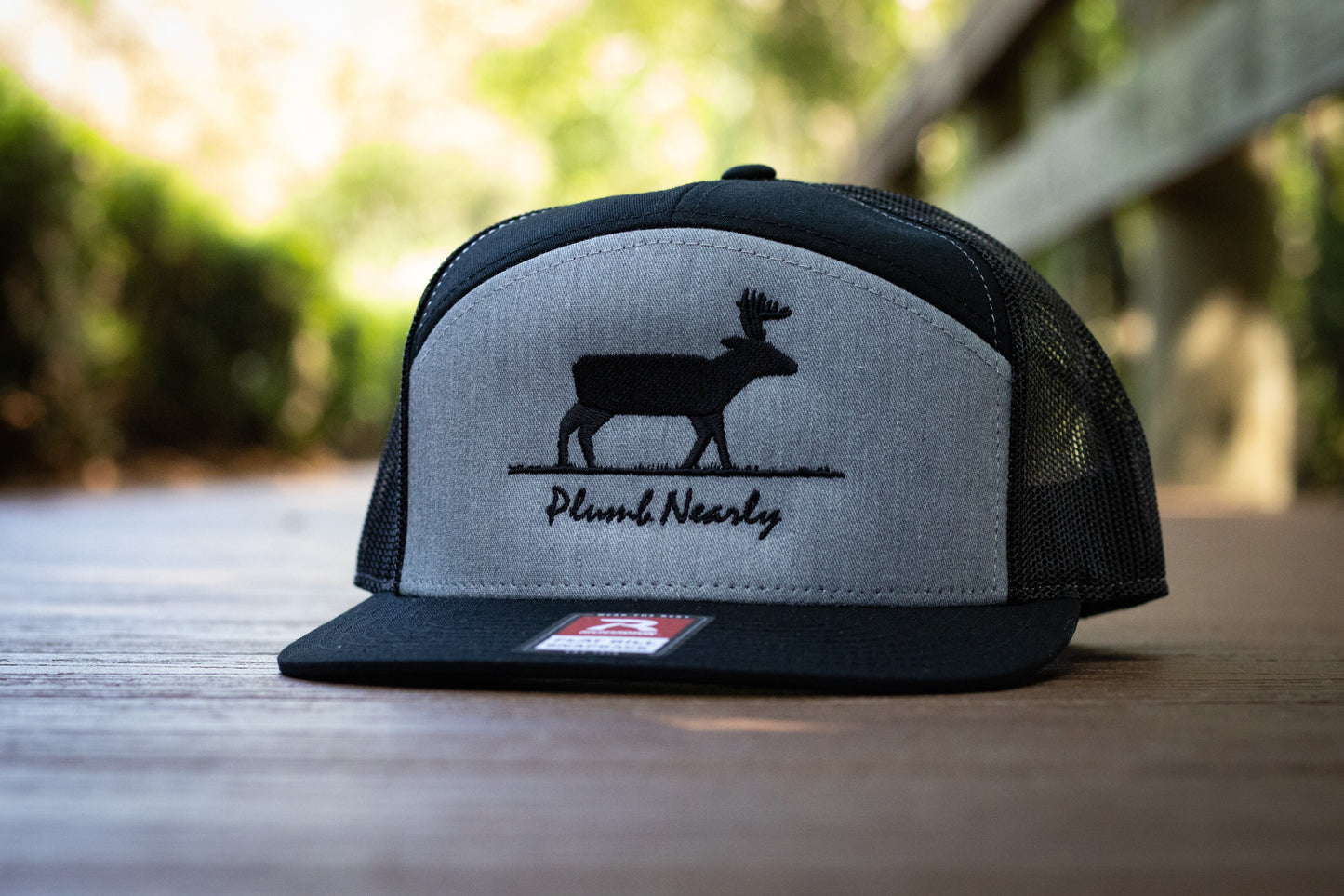 Walking Deer Seven Panel Richardson - Heather Grey/Black (Preorder)